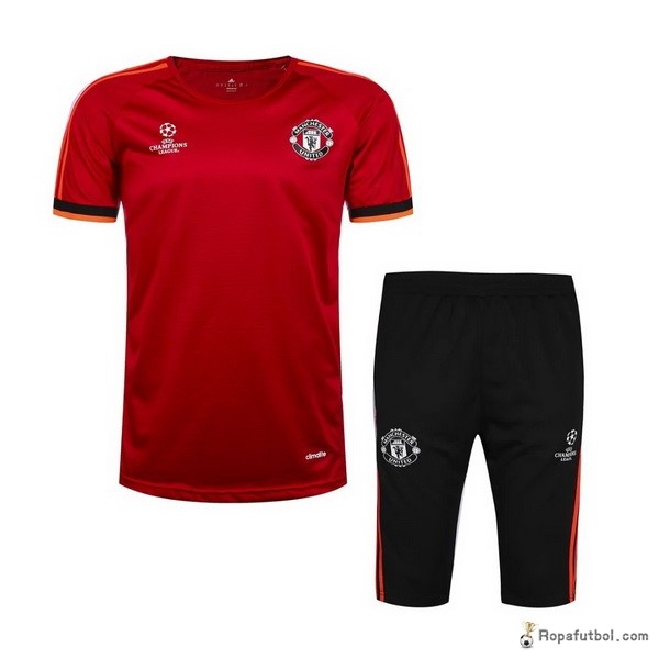 Camiseta Entrenamiento Manchester United Conjunto Completo 2016/17 Rojo